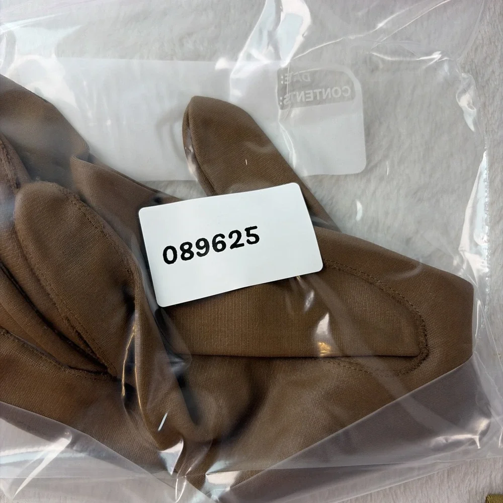 Vintage 1950s Van Raalte Tan Camel Stretch Wrist Length Dress Gloves Minimalist